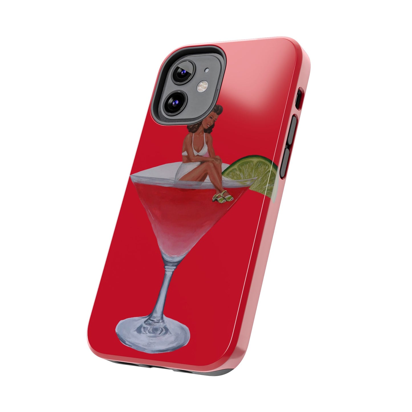 "Cosmic Feelings" Red Phone Case