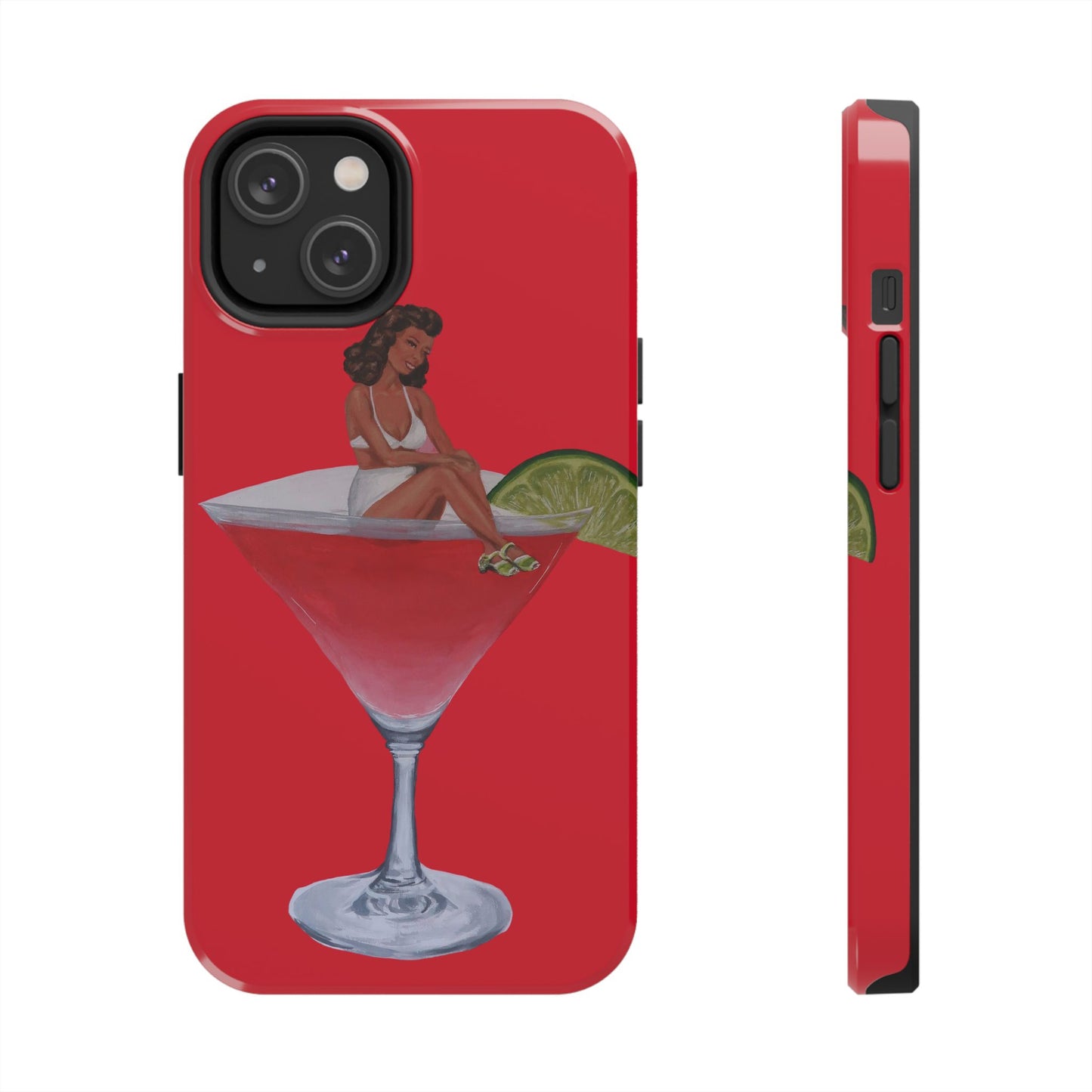 "Cosmic Feelings" Red Phone Case