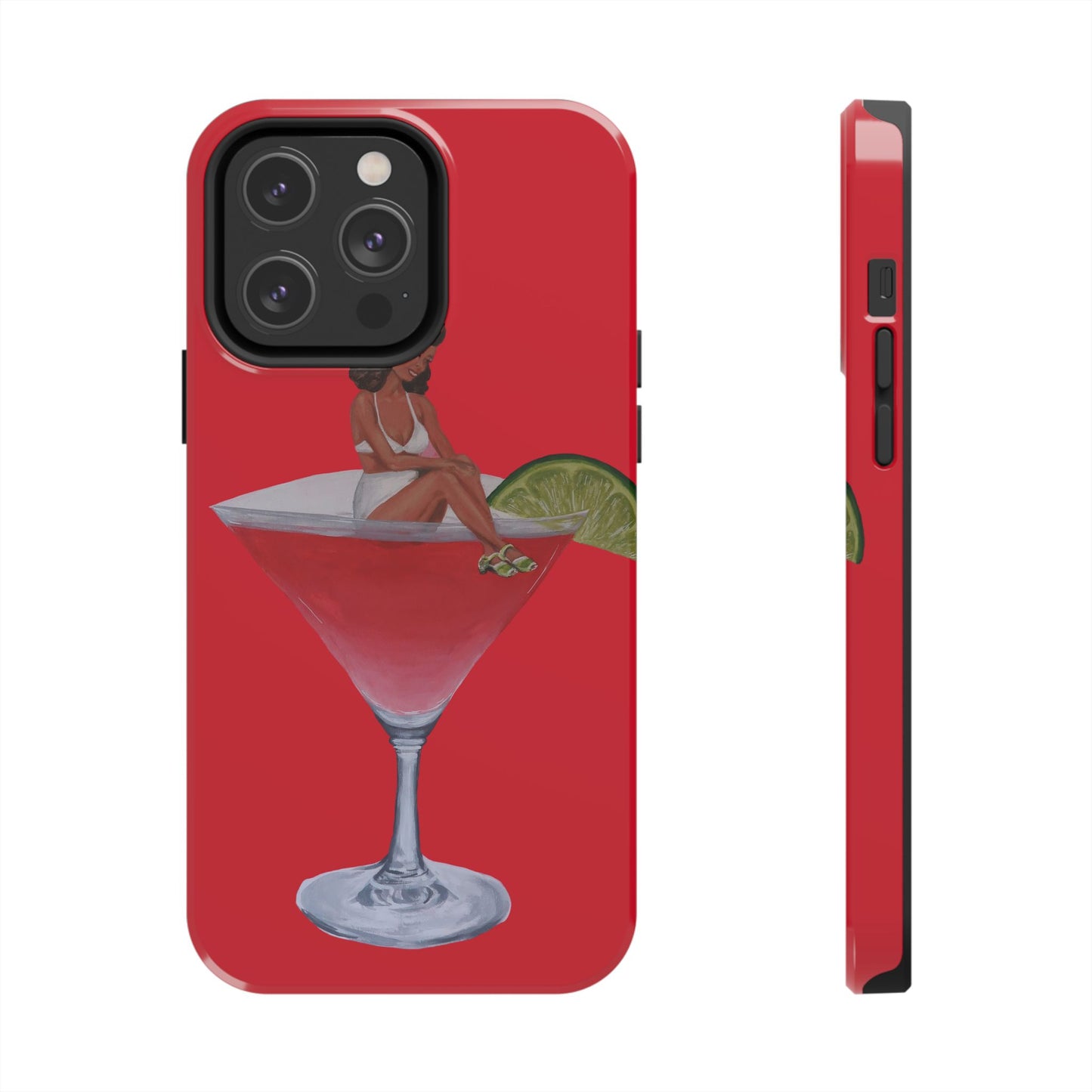 "Cosmic Feelings" Red Phone Case