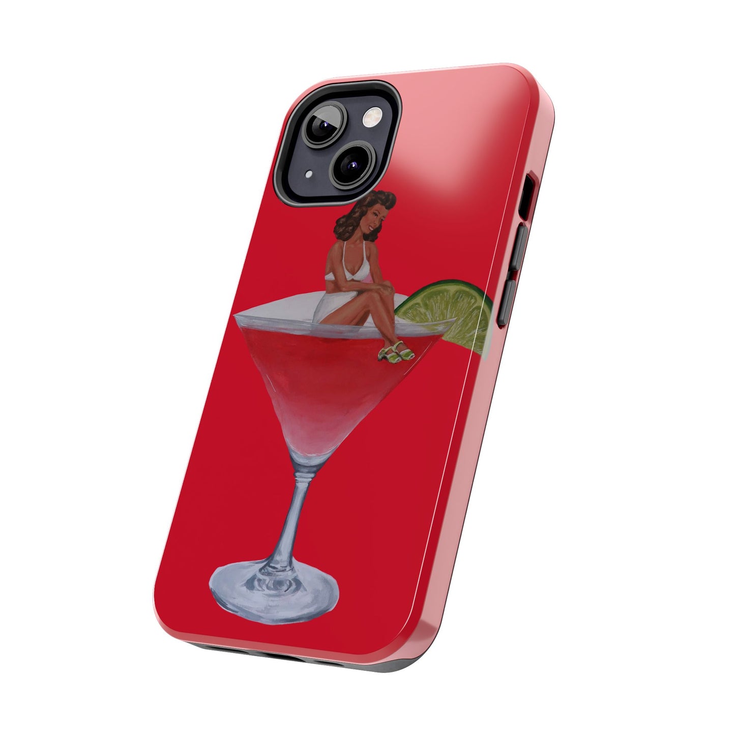 "Cosmic Feelings" Red Phone Case